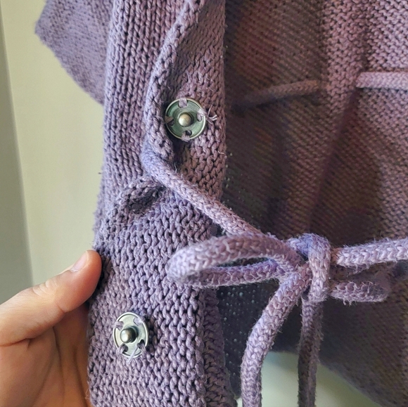 3/$15 💖 Elle Women's Lavender Knit Cardigan Large - Picture 4 of 5